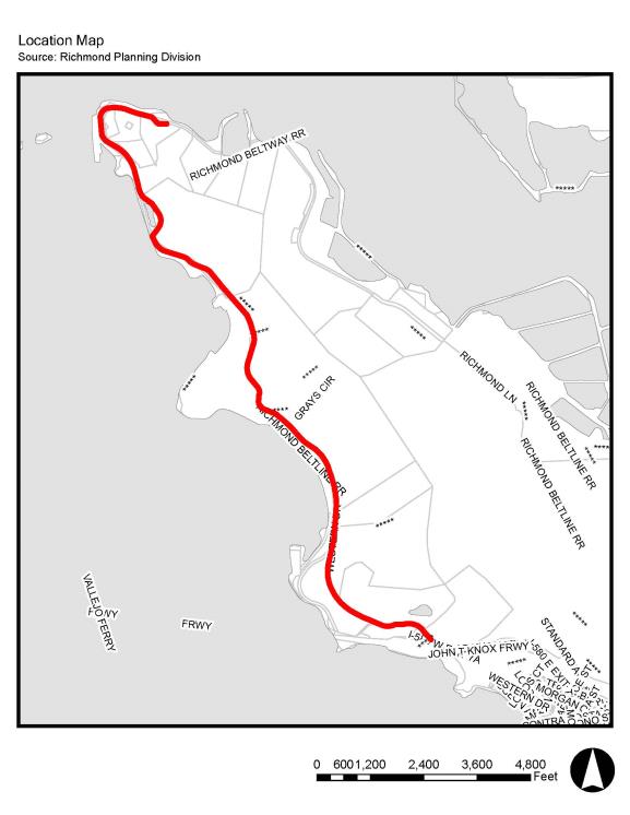 Western Drive map
